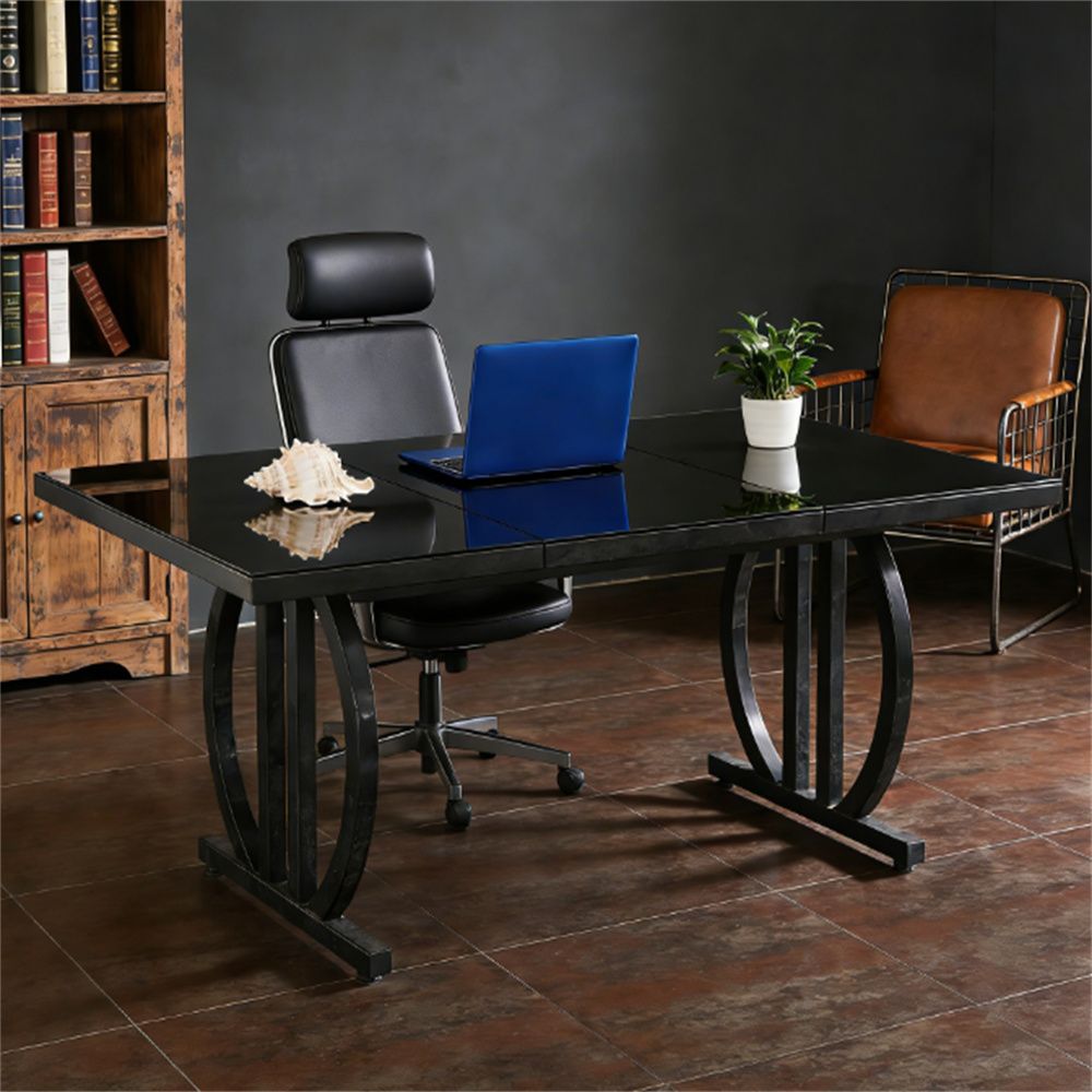 63" Modern Executive Desk | Large Computer Desk, Writing Table, Conference & Gaming Workstation