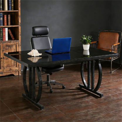 63" Modern Executive Desk | Large Computer Desk, Writing Table, Conference & Gaming Workstation